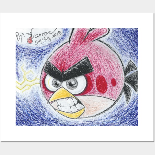 Angry Red Wall Art by Rovertarthead